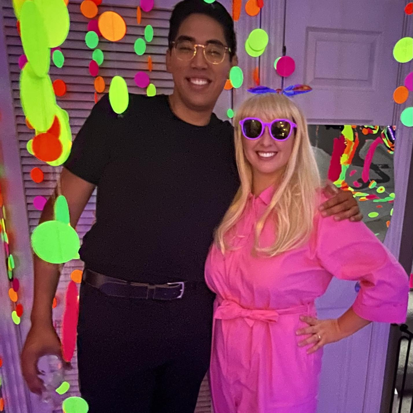Halloween as Barbie and Ken!
