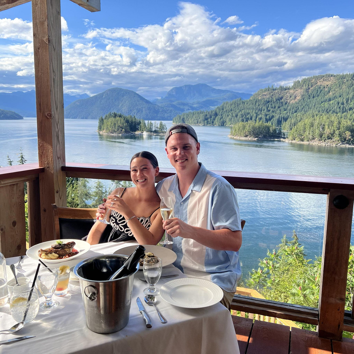 Engagement trip dinner!