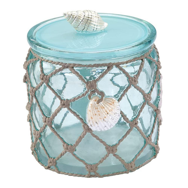 Avanti Linens Seaglass Jar,Multicolor