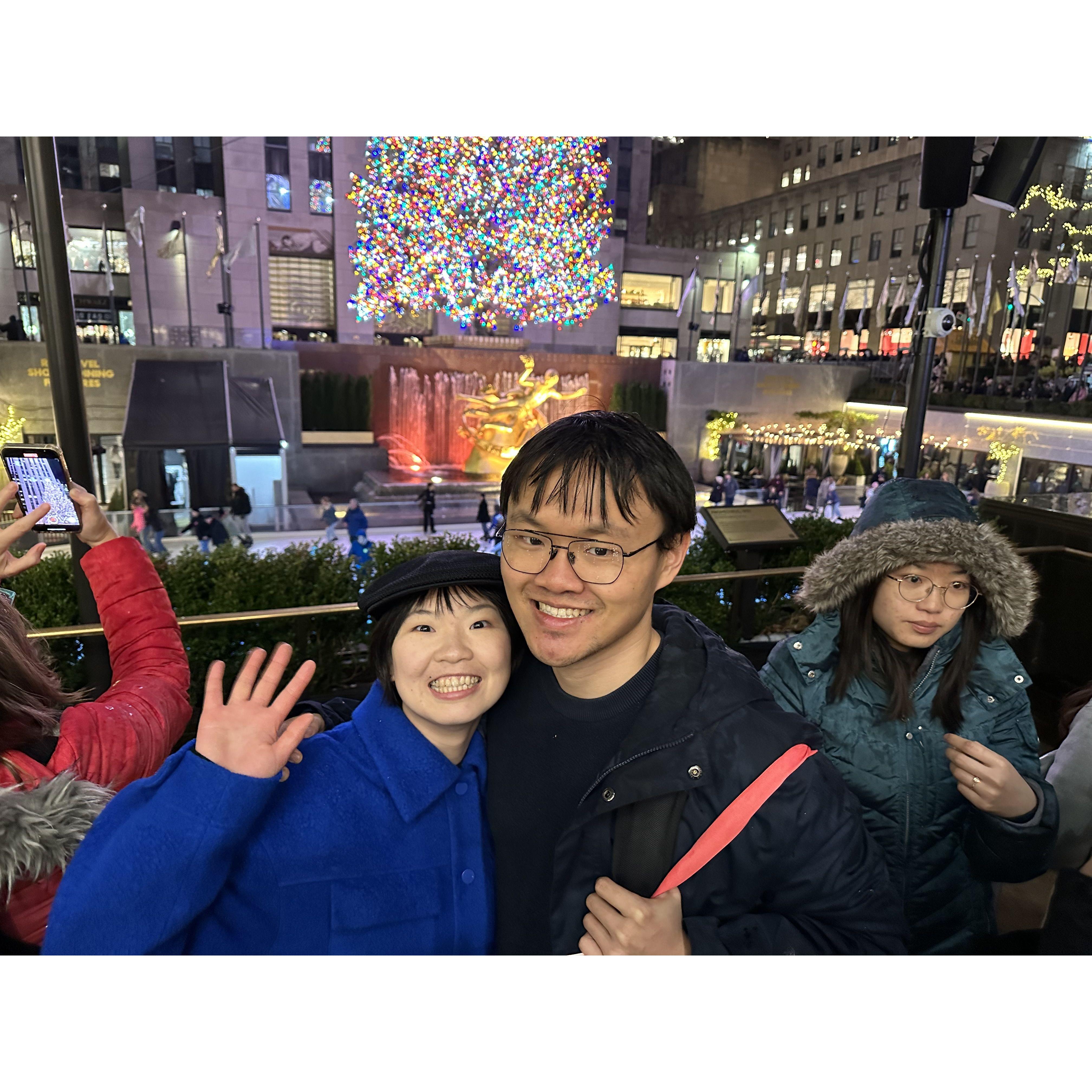 Celebrating Christmas ... at Rockefeller Center.