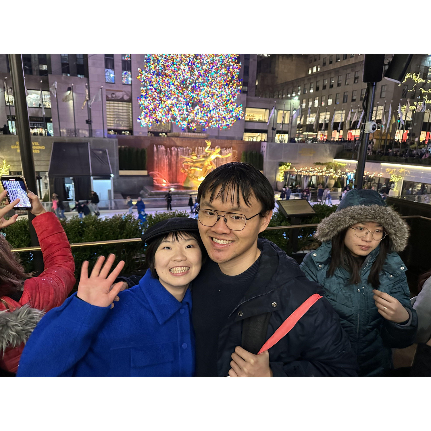 Celebrating Christmas ... at Rockefeller Center.