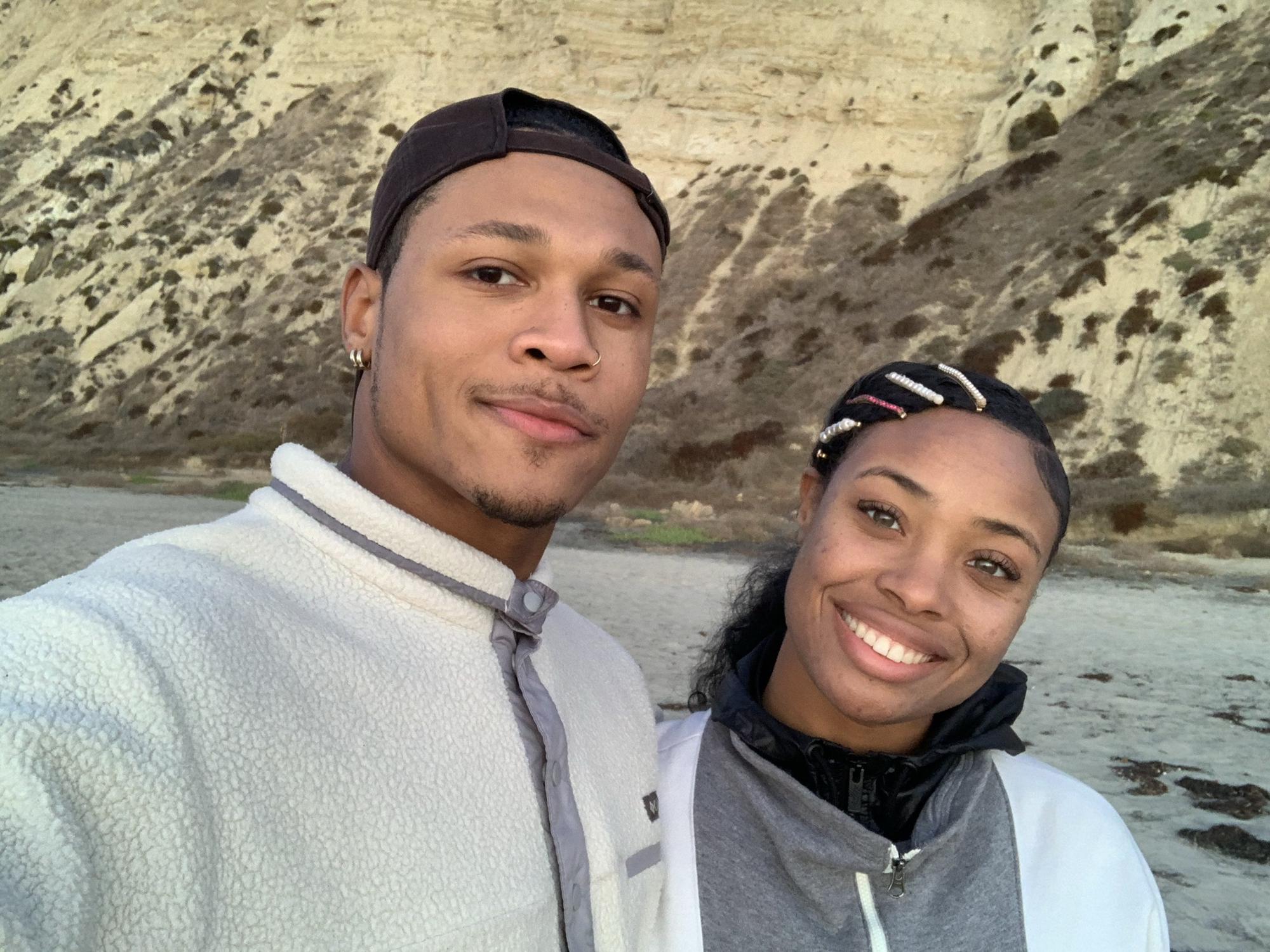 Walking on the San Diego shoreline. Always great visiting Courtney, Mia’s sister.