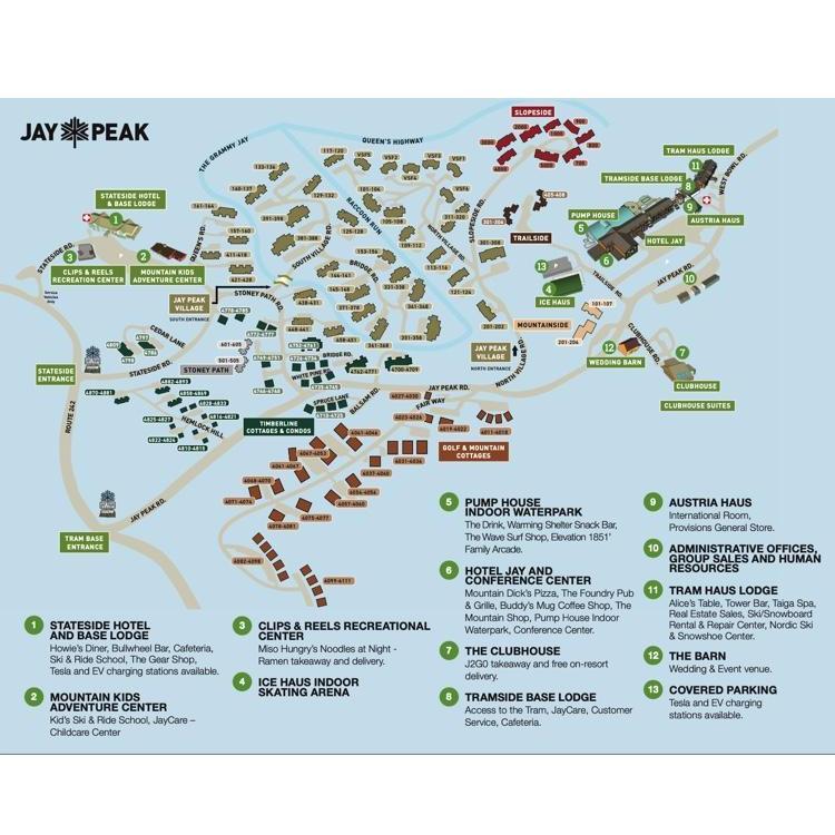 Jay Peak Map