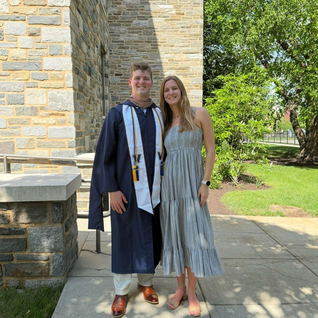 5/17/25: Gilbert's Masters of Finance graduation from Villanova