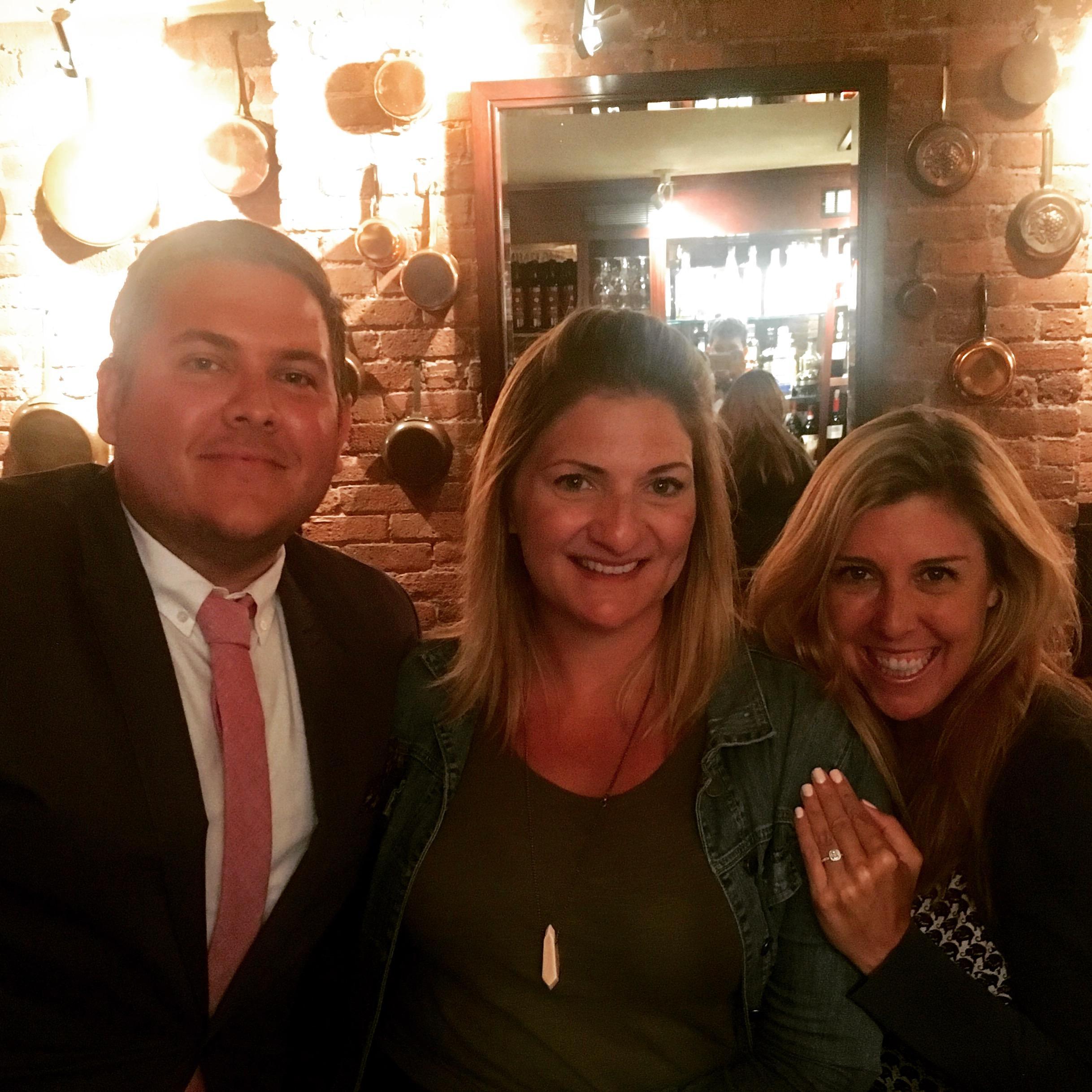 Nick's first Becco night with Danielle and Denise in NYC