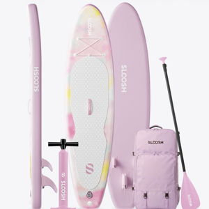 SLOOSH Inflatable SUP Pink Tie-dye-Bliss State, 126"×33"x6"