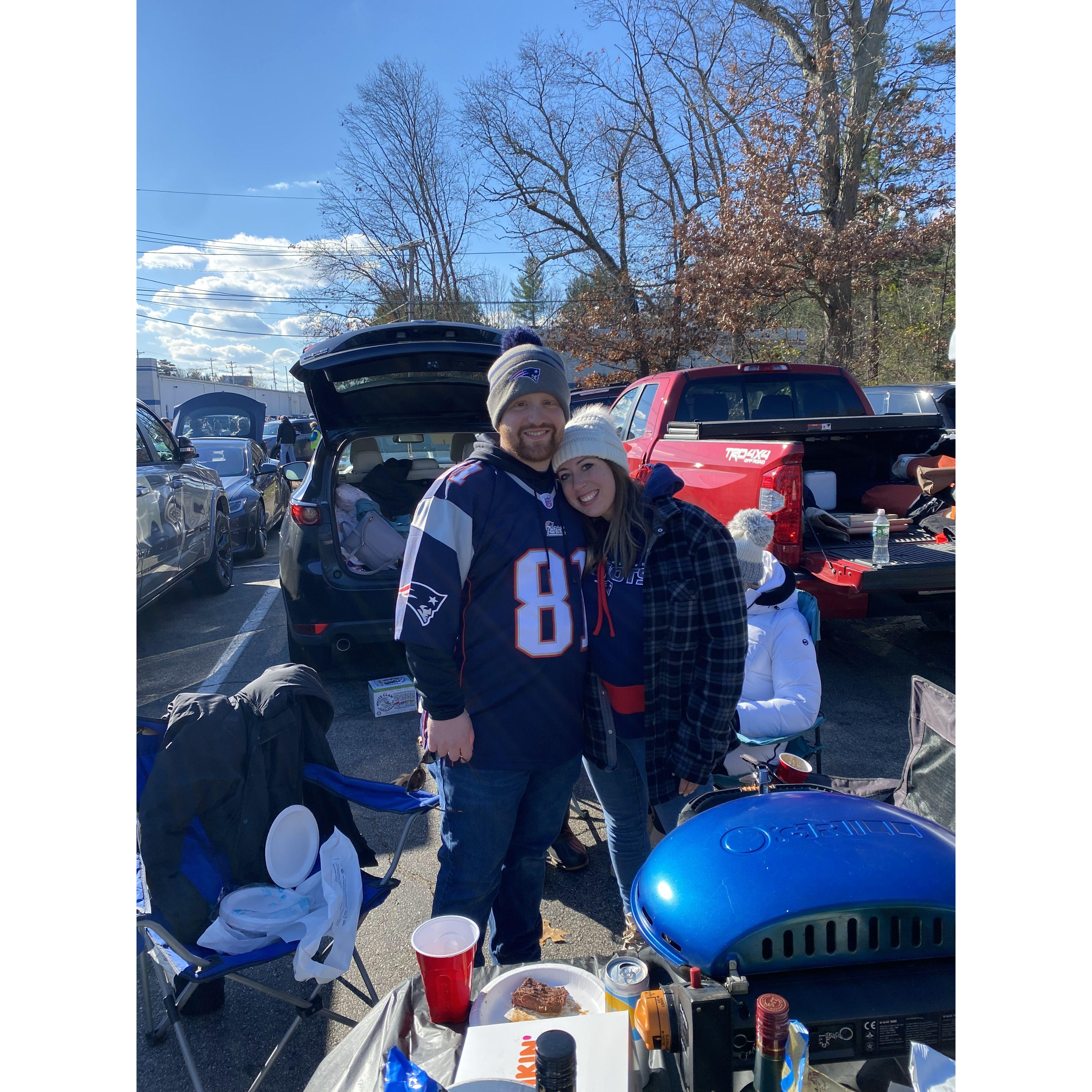 Our first Patriots tailgate!