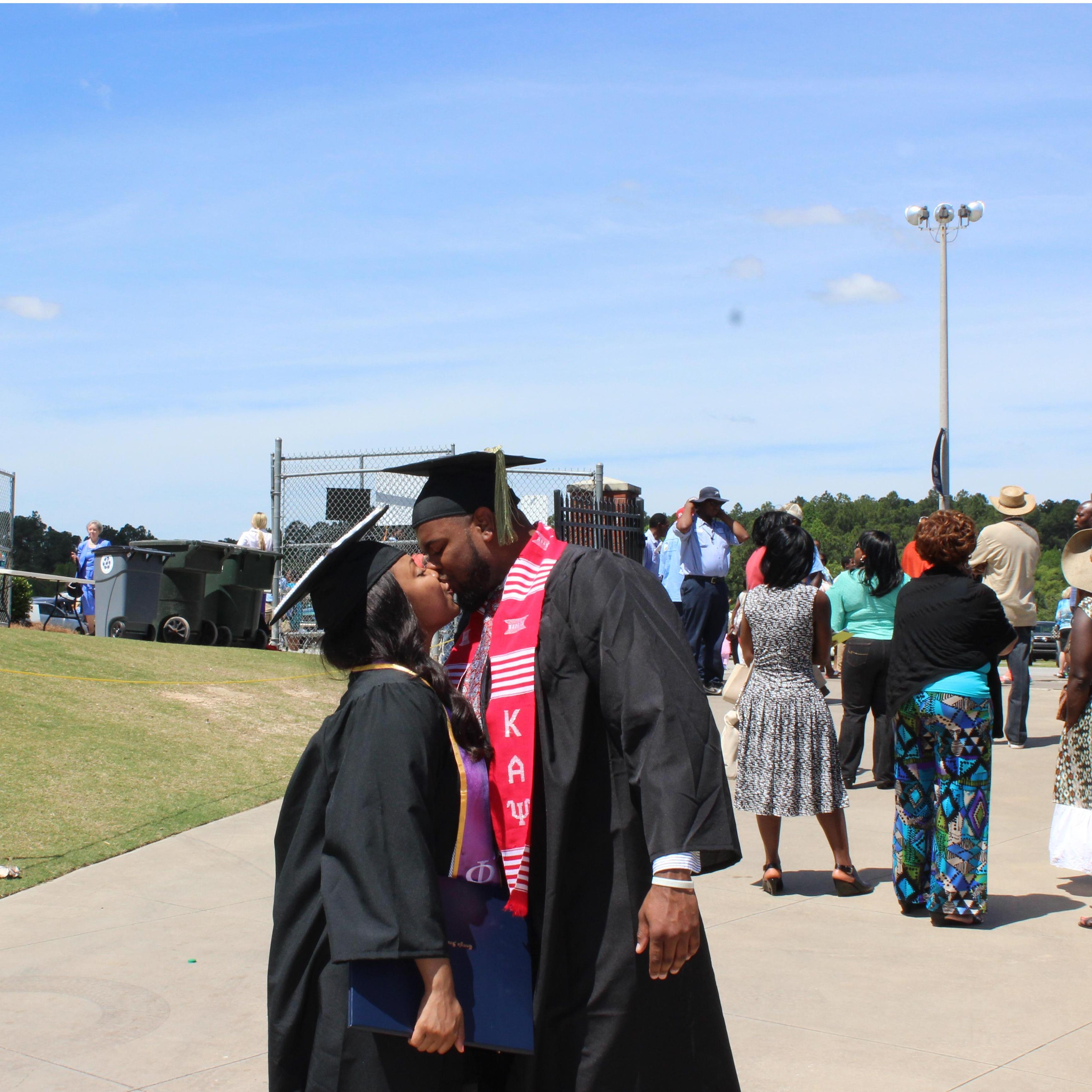 Two dreams coming true at once! We did it together like we do everything else.