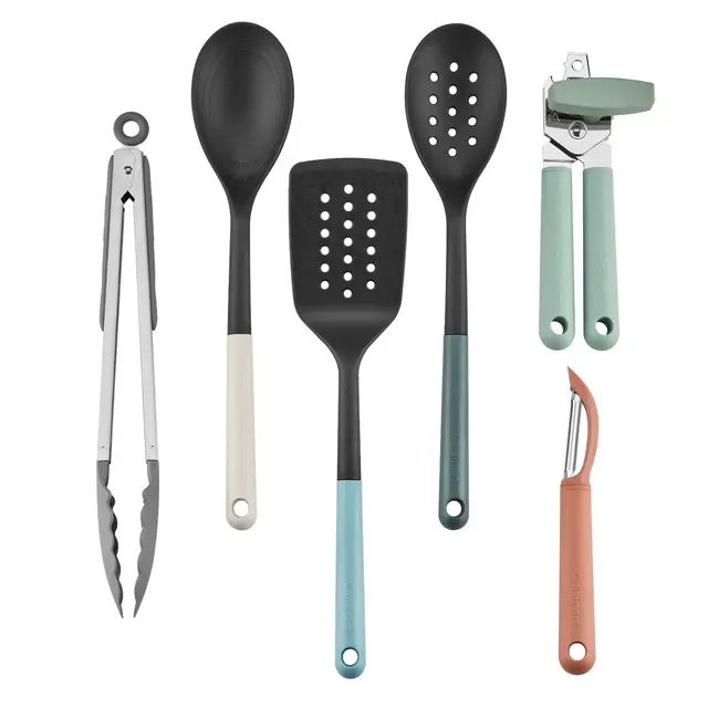 Cuisinart 6pc Gourmet Complete Tool and Gadget Set Green