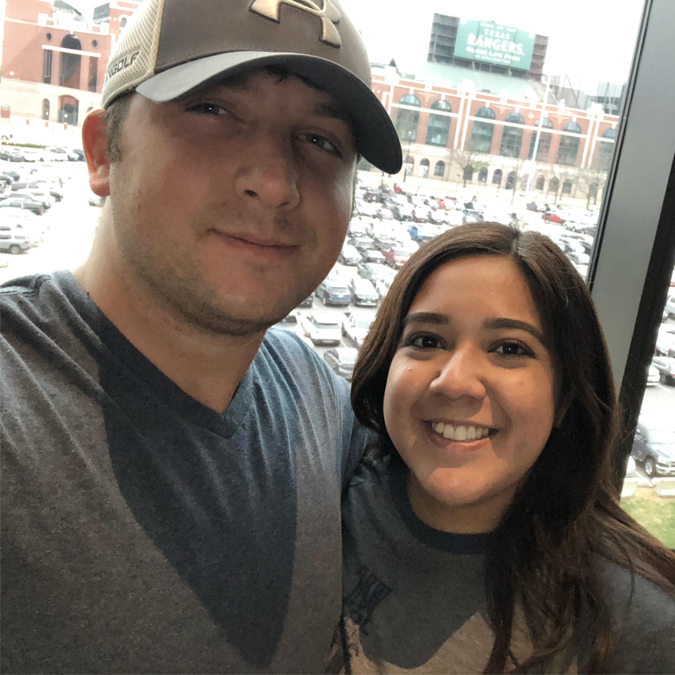 Our first Rangers game!