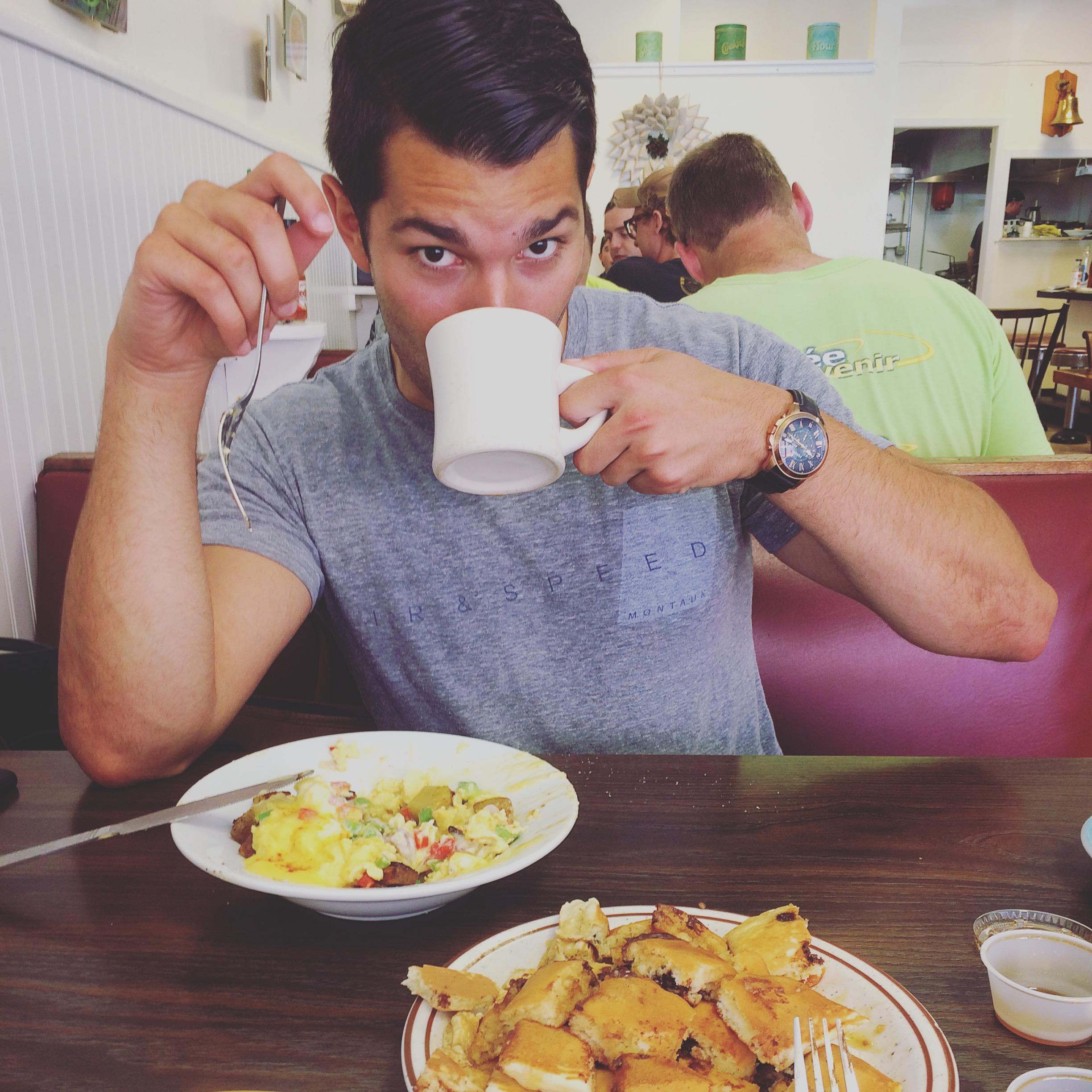 The moment I realized I was falling in love with this man. And it was all because he had a strategy for cutting pancakes.