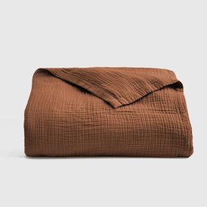 Organic Airy Gauze Blanket - Full/Queen Terracotta