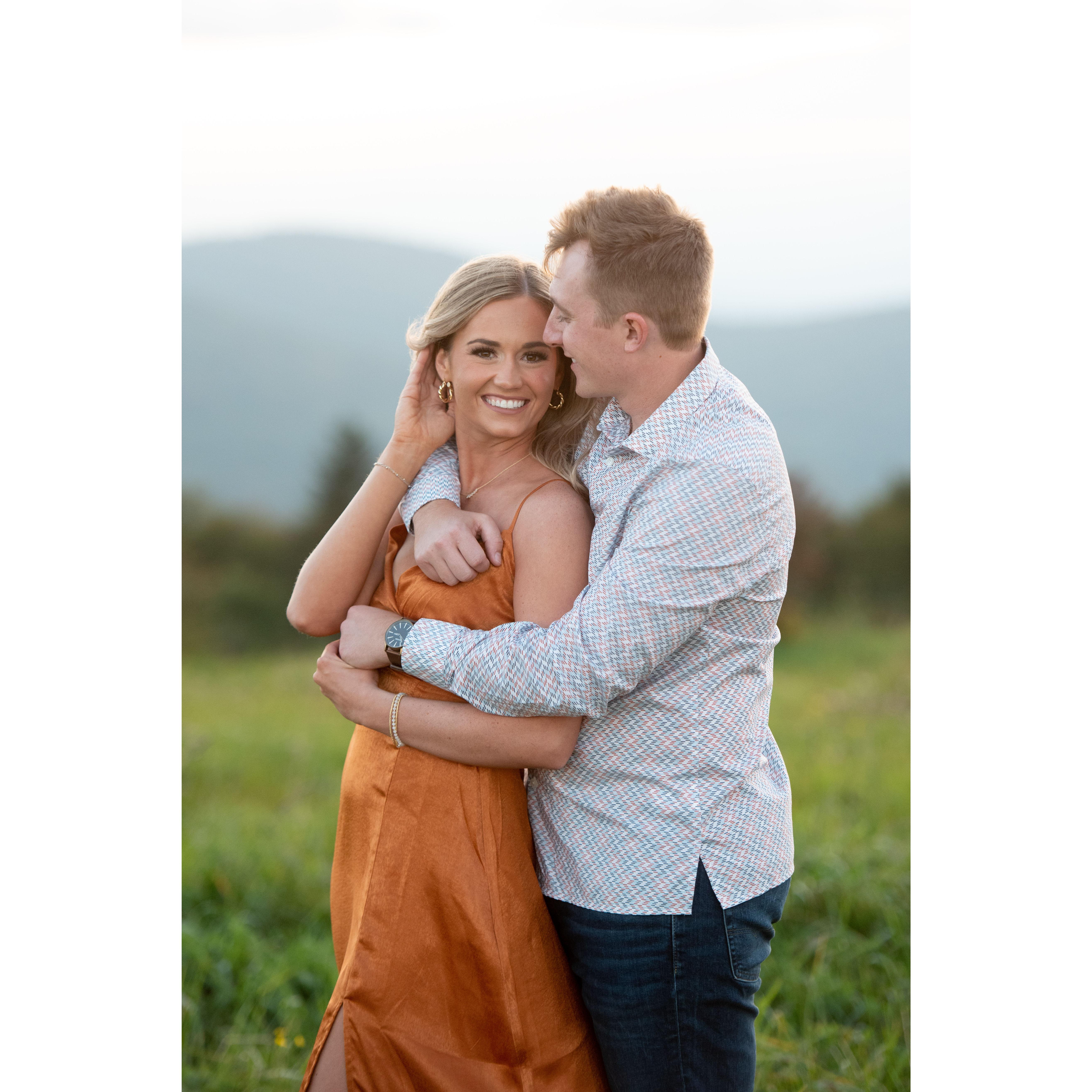 Engagement photoshoot in the Smoky Mountains