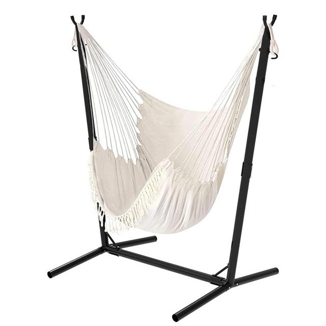 TOREVSIOR U-Type Hammock Chair with Stand, Height-Adjustable Hammock Stand, for Indoor, Outdoor, Sturdy Hanging Chair with Stand,300lbs…