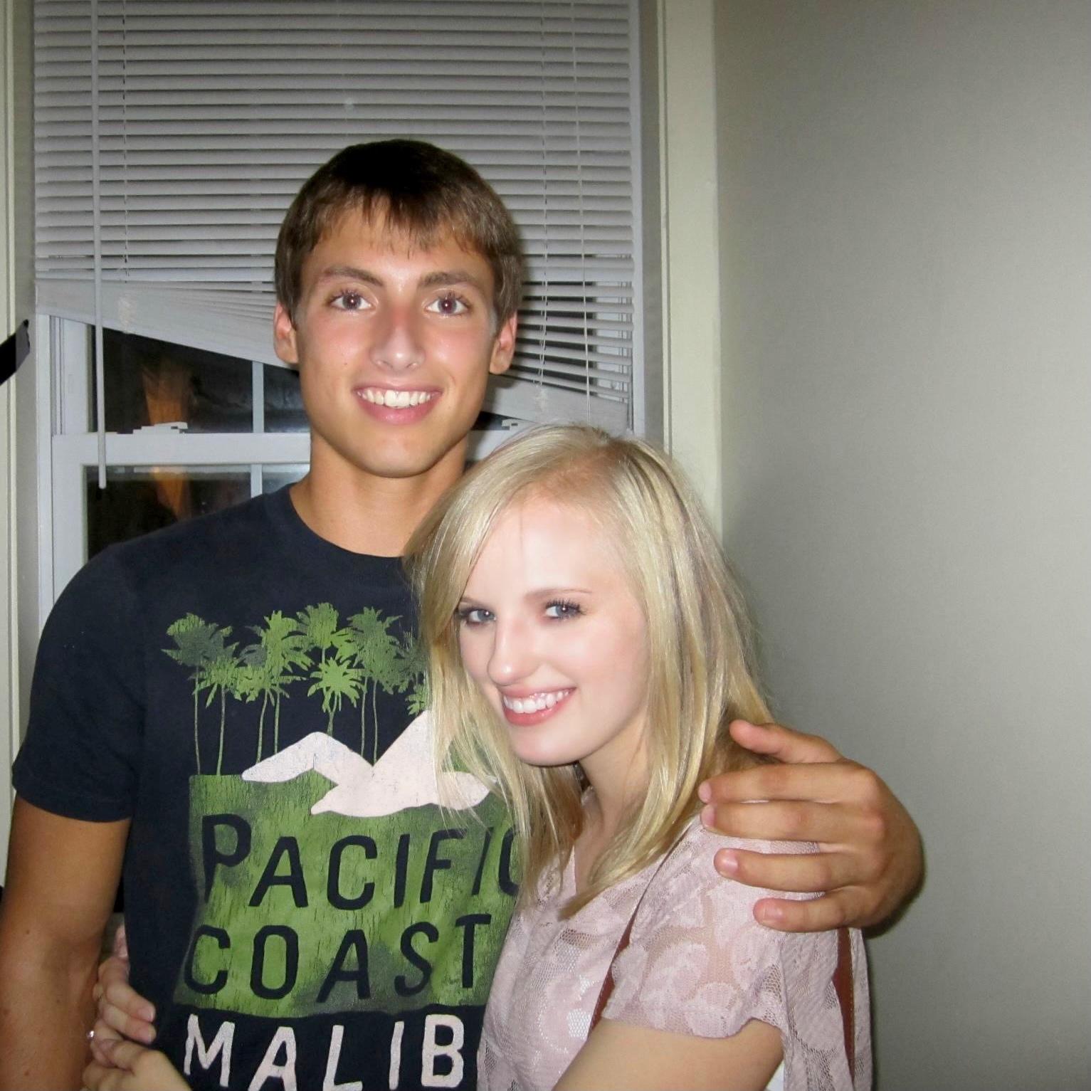 Our first "date" at the TDX frat house (2011).