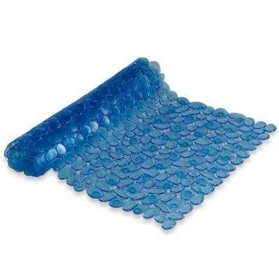 Rocks Vinyl Tub Mat in Blue