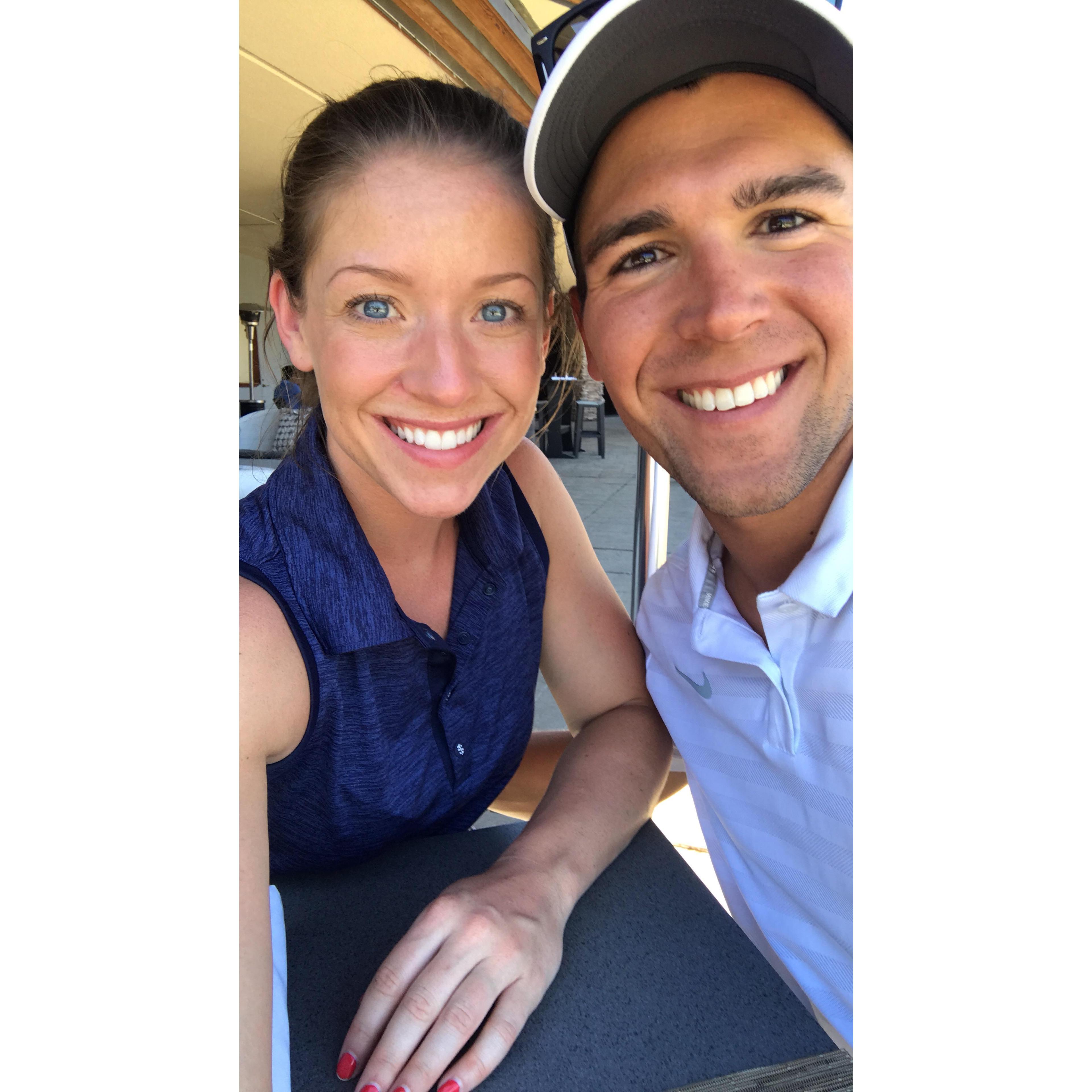 After golfing in Palm Springs