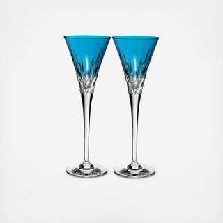 Lismore Pops Champagne Toasting Flute, Set of 2