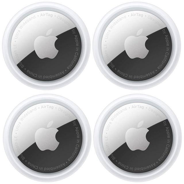 Apple AirTag Tracking Device, 4-Pack with 1-Year Apple Warranty