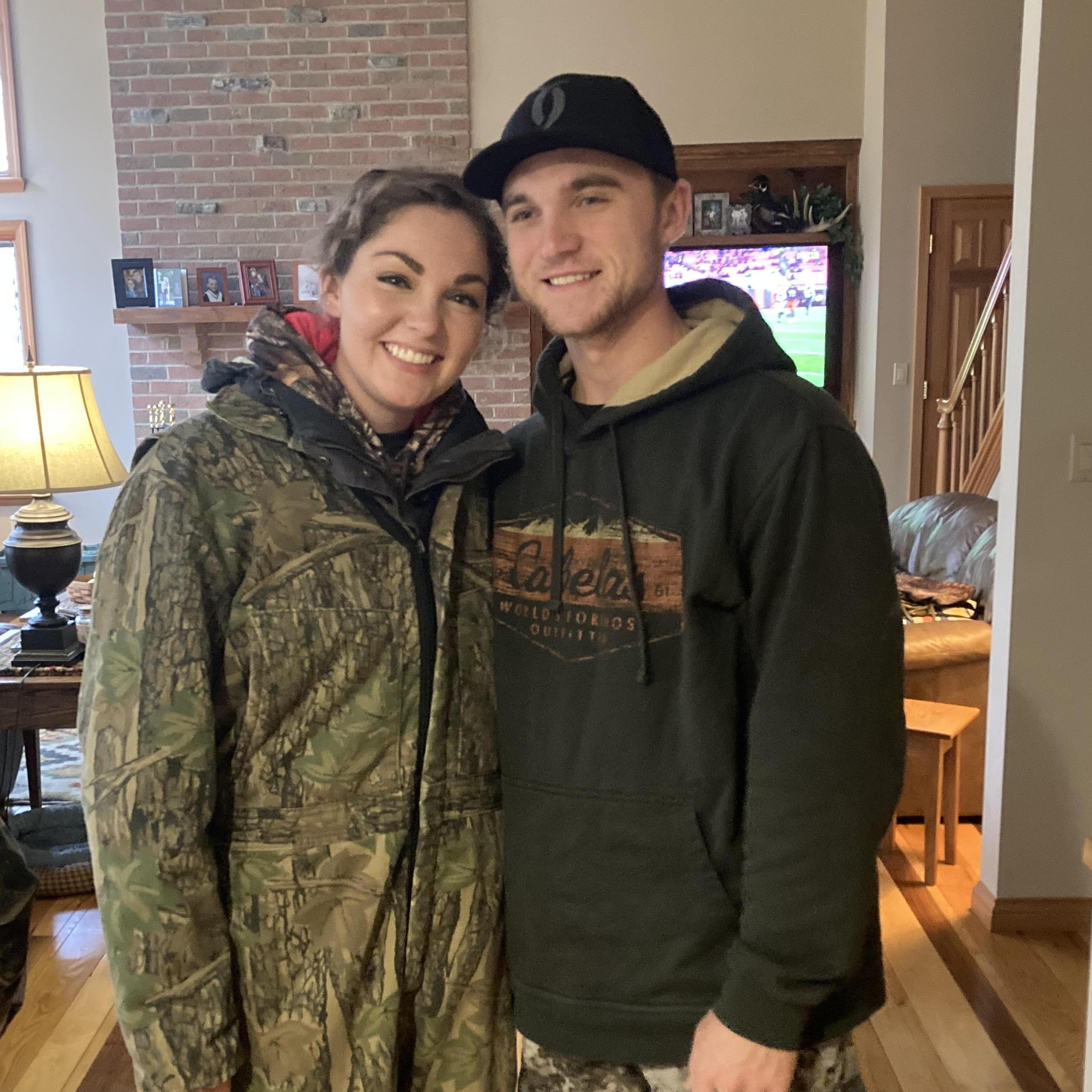 The first time Gabe took Lindsey deer hunting. -November 2020