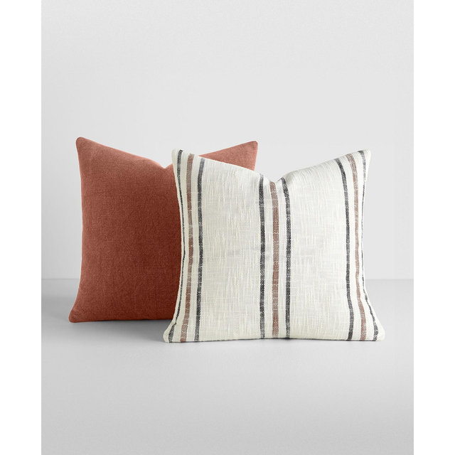 ienjoy Home Yarn-Dyed Patterns 2-Pack Décor Pillows, 20" x 20"