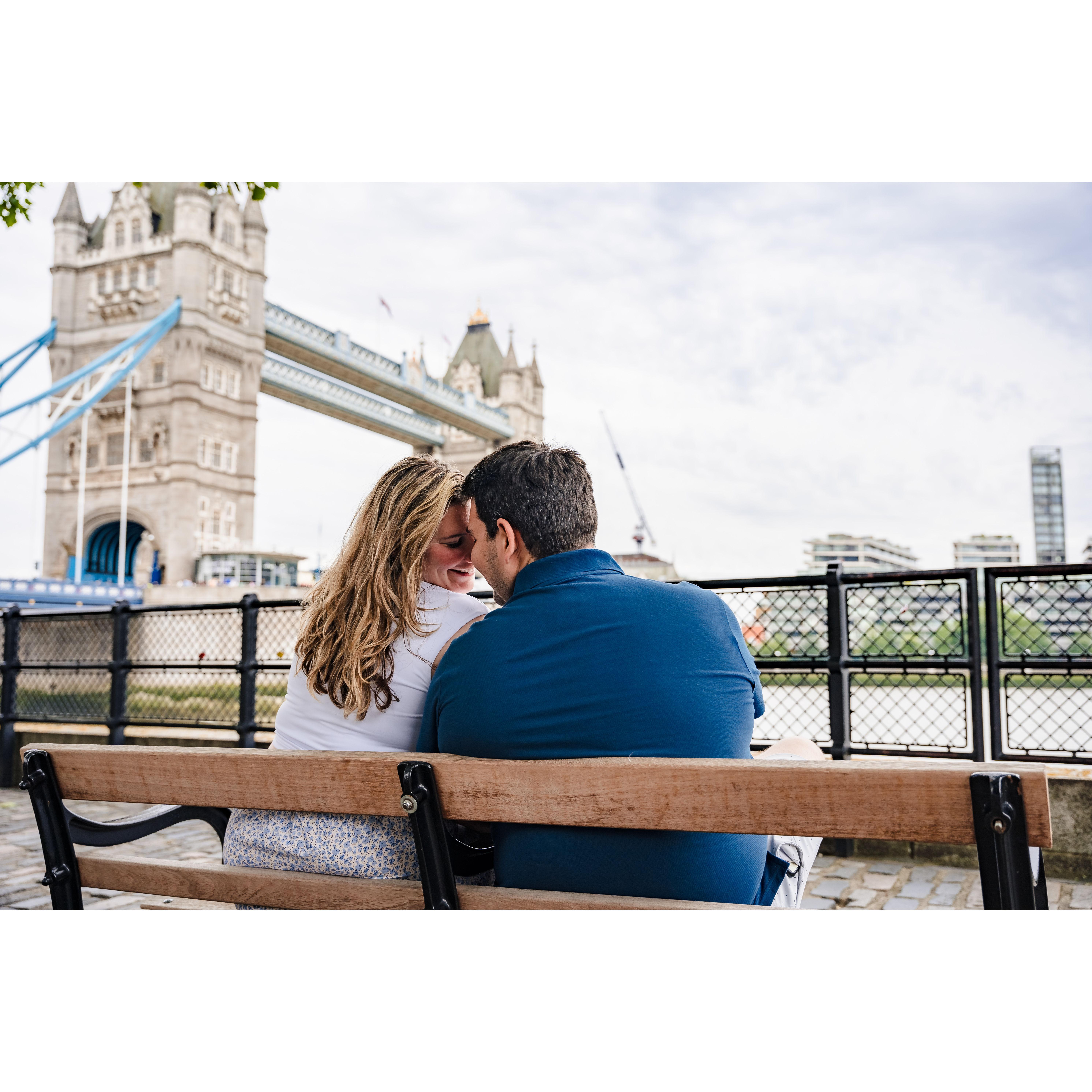 "From the iconic Tower Bridge to forever—this city will always be our backdrop."