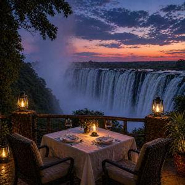 Private Dinner Overlooking Victoria Falls