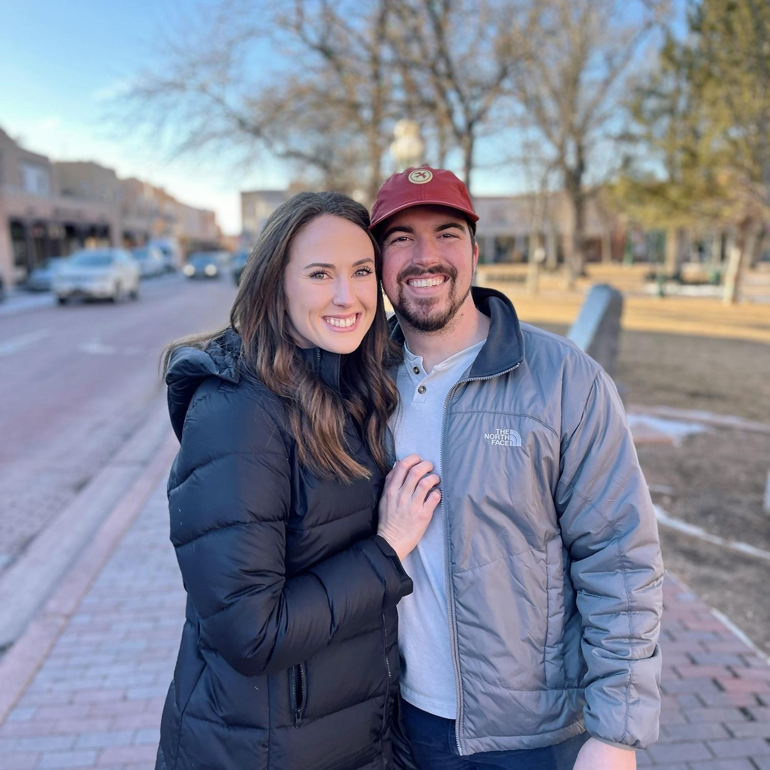 Walking around the Santa Fe Plaza during our second annual group trip to Santa Fe in 2023!