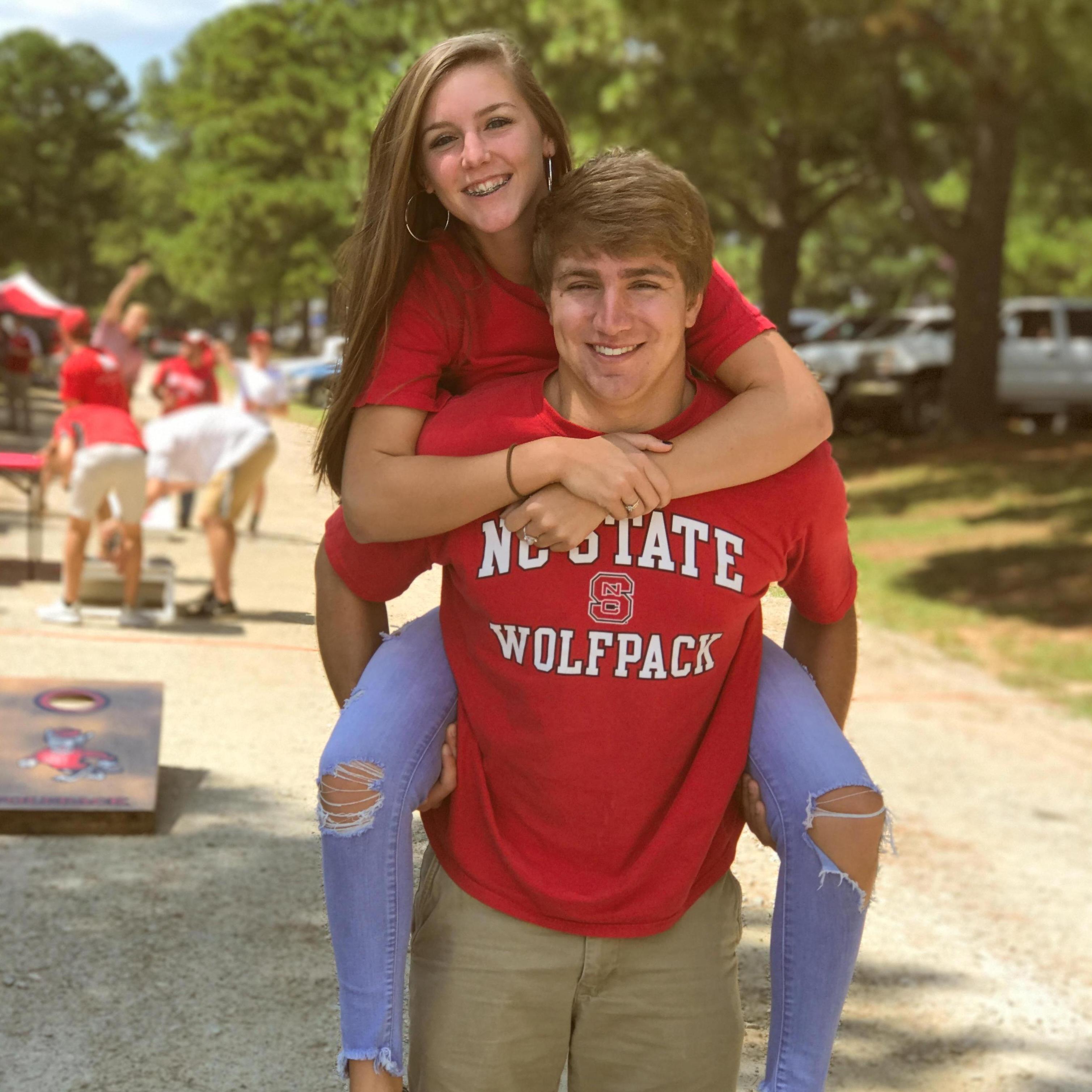 His senior year tailgates!