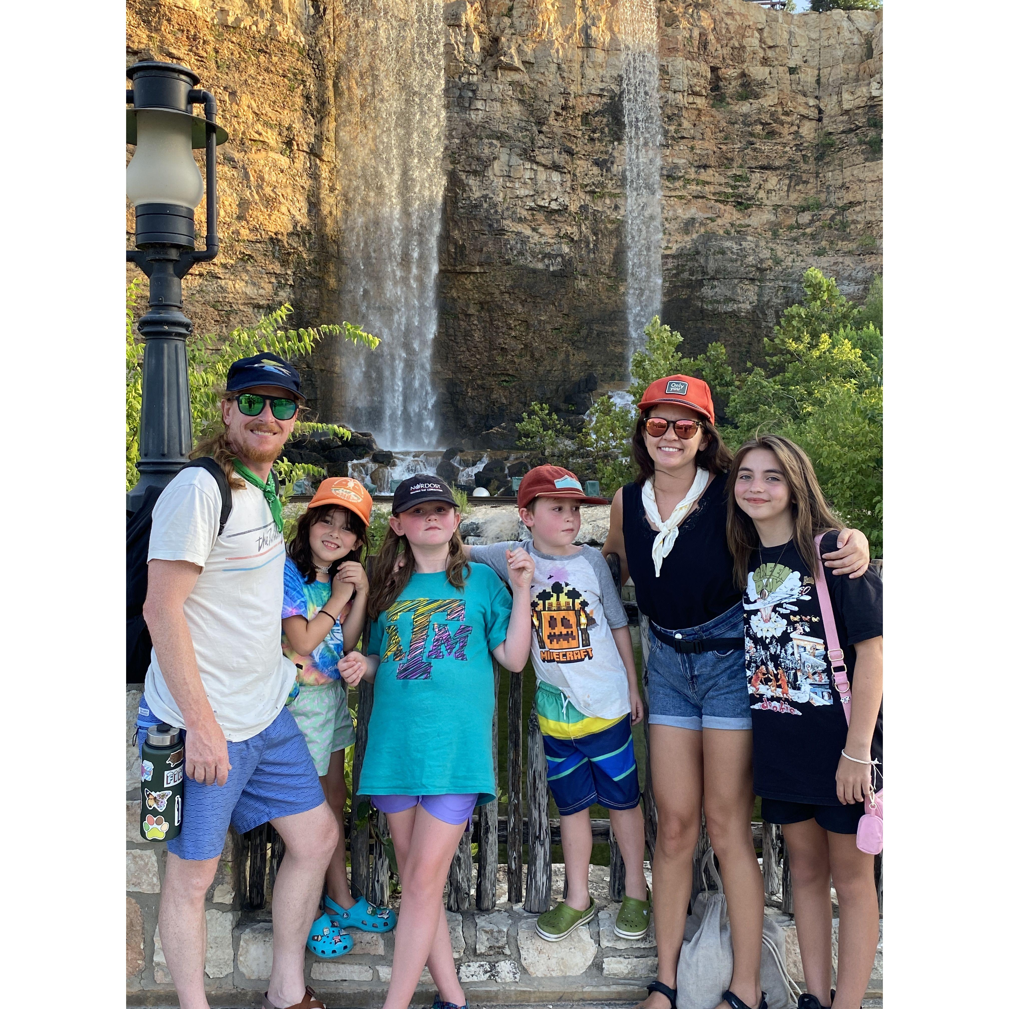 Simon's birthday at Six Flags... or Fiesta Texas for the OGs.