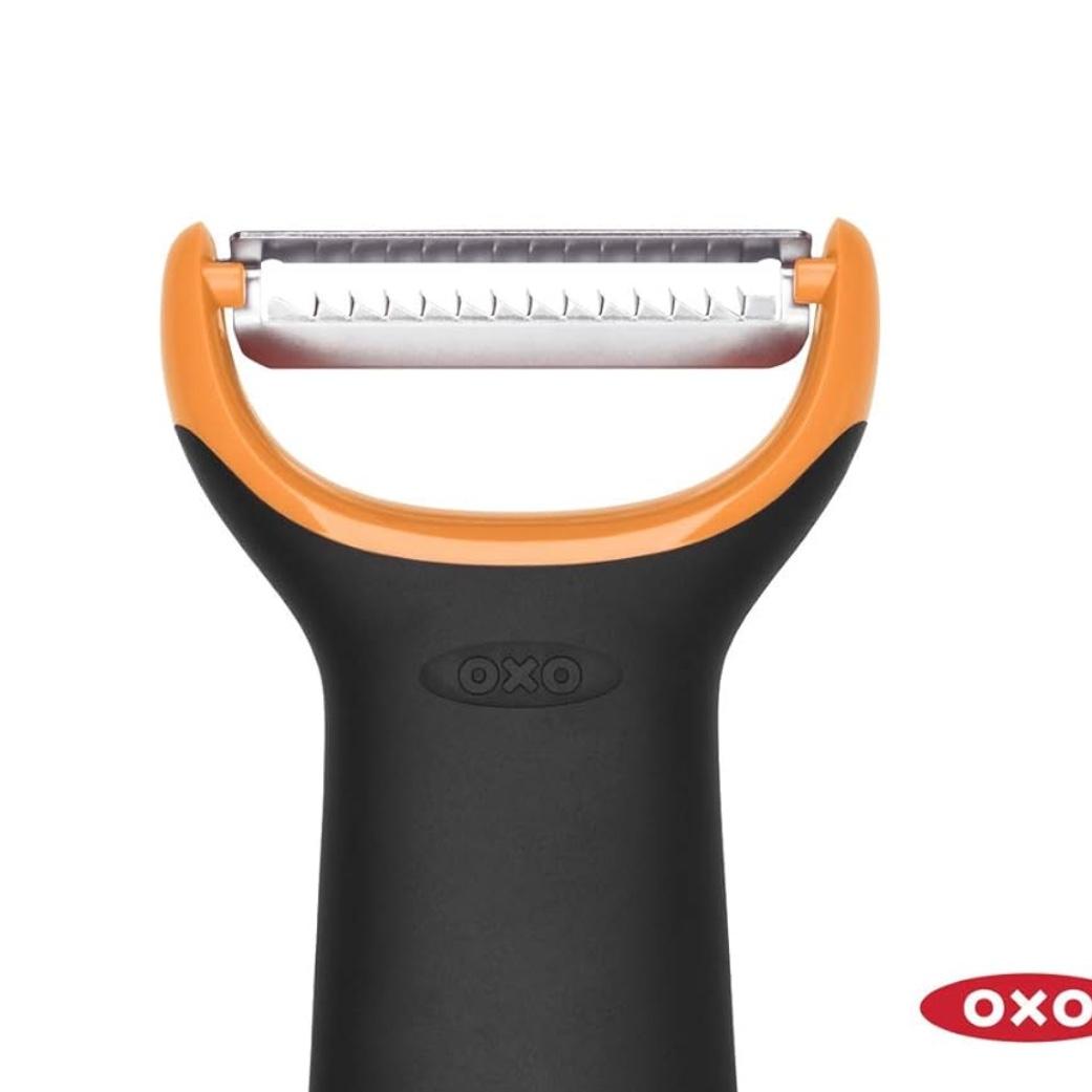 OXO Stainless Steel Good Grips Prep Julienne Y-Peeler, Black, 4.2"W x 8"H
