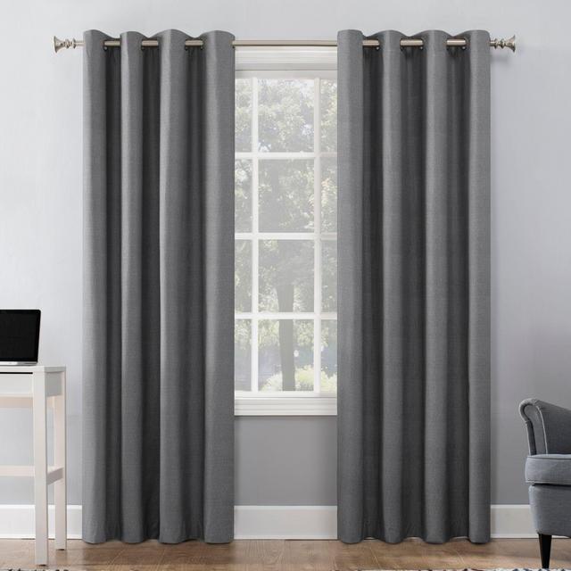 Sun Zero® Duran 95-Inch Grommet Thermal Insulated Blackout Window Curtain Panel in Gray