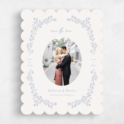 Denim Blue Wedding Save the Date - Miette Photo