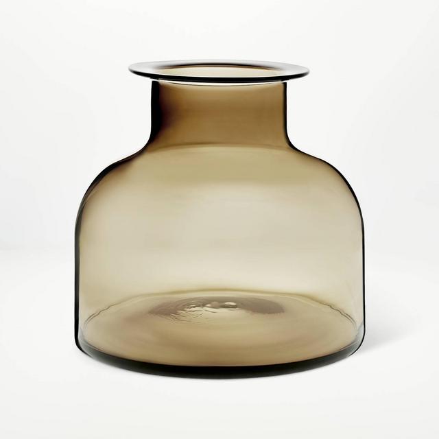 9" x 10" Smoked Glass Vase - Threshold™ designed with Studio McGee