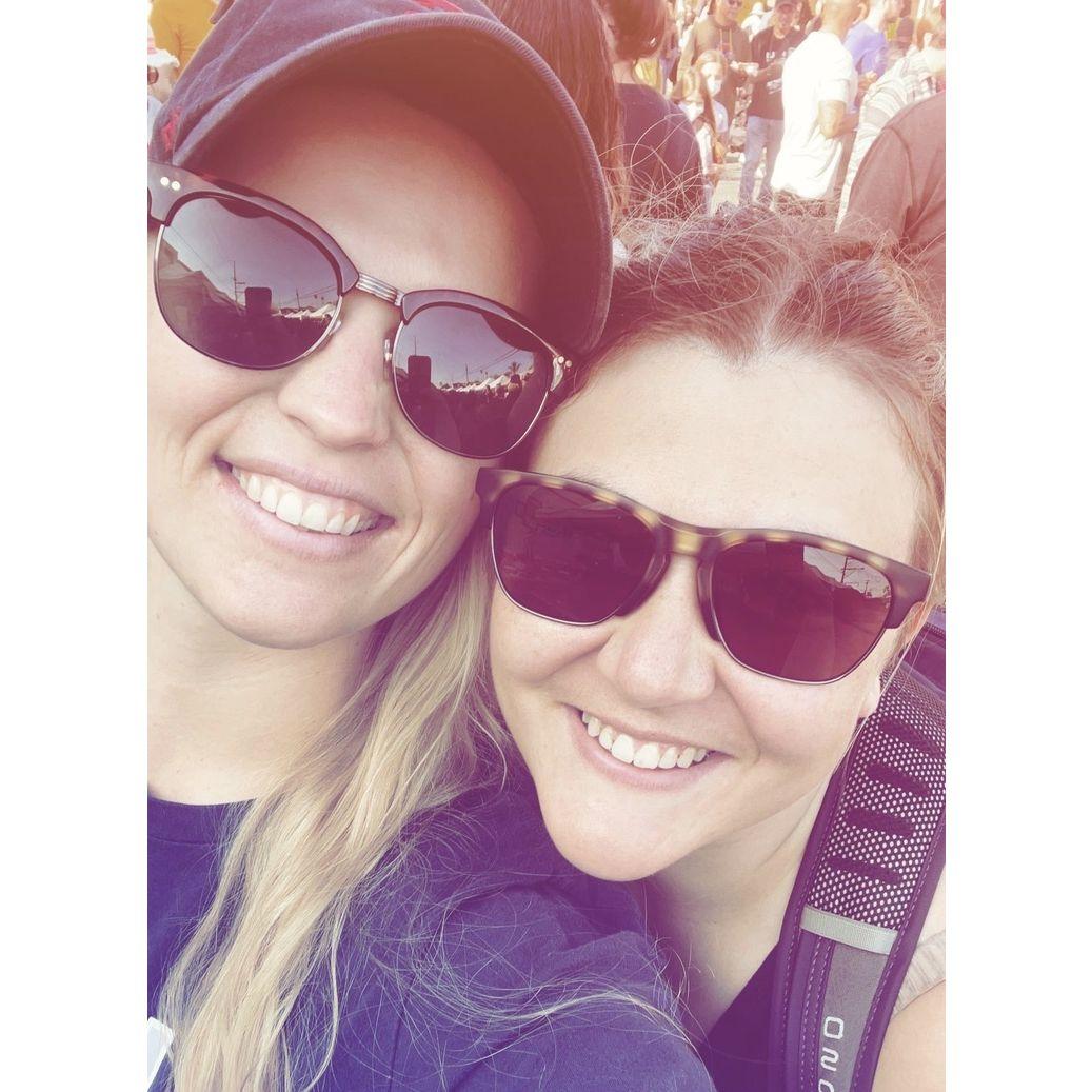 Our first picture together! 2021 Chili Festival in AJ's neighborhood, North Park in San Diego