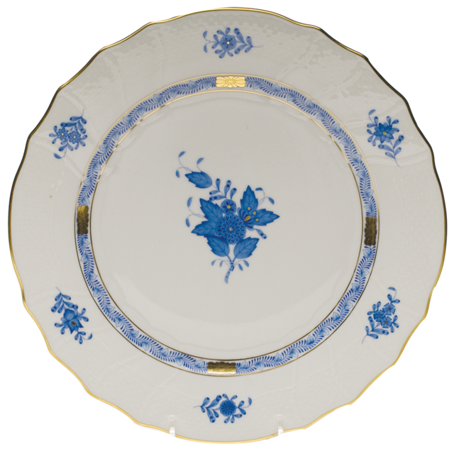 Bouquet Blue Dinner Plate 10.5"d - Blue