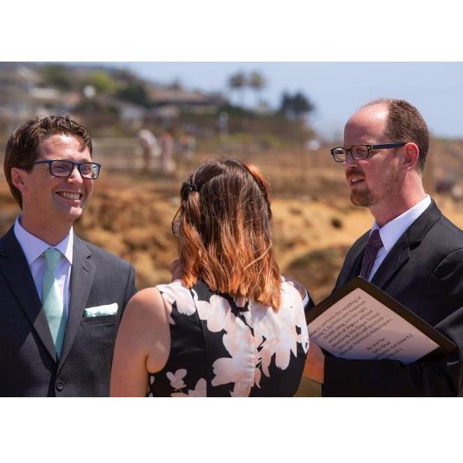 How to perform the wedding of Emily T Griffiths and Anderson Grubb using just the right amount of improv without devolving into (super-funny) bits or totally self-involved (though hilarious) speeches.