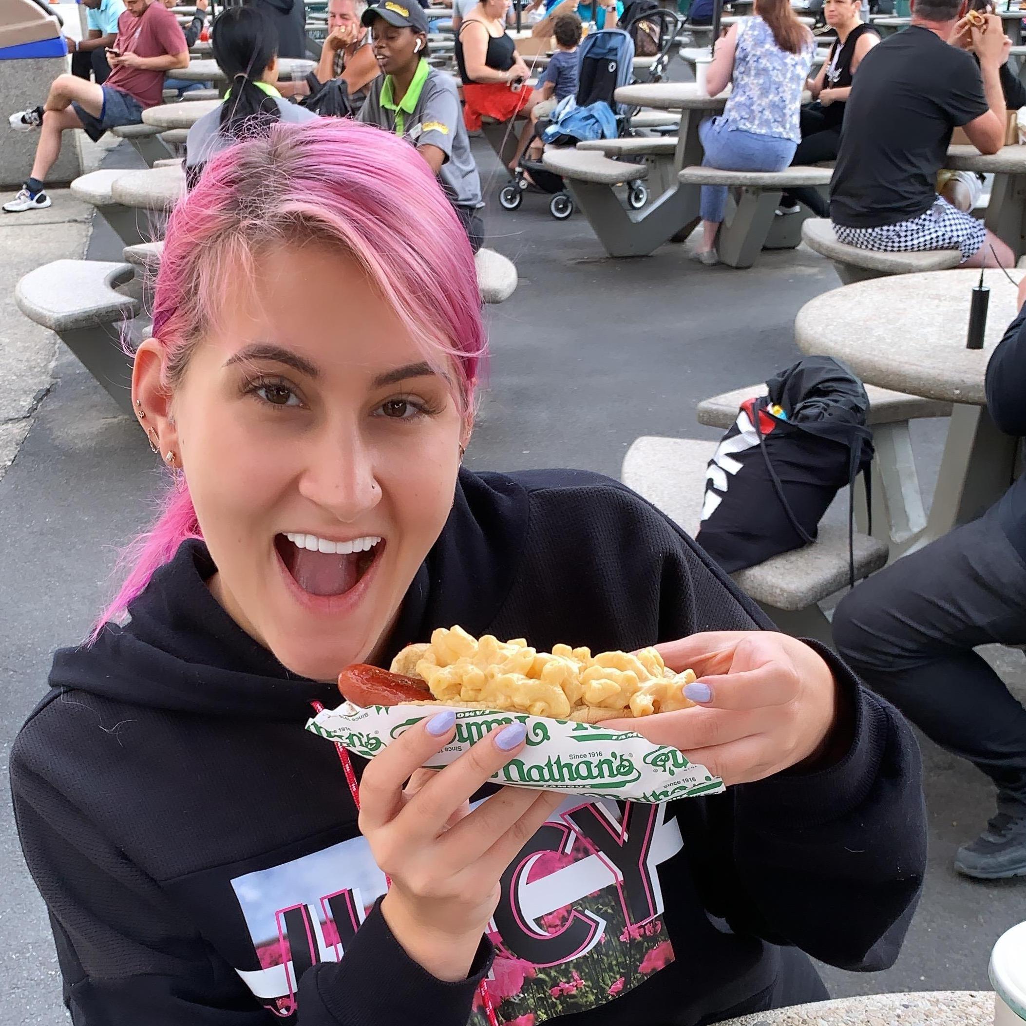 We were so excited for Coney Island hot dogs.. and then we got sick.