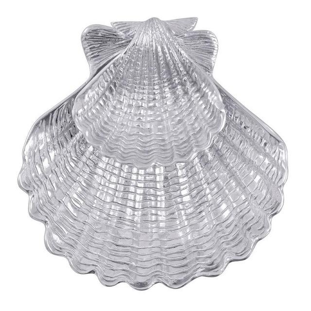 Handcrafted Seashell Chip & Dip Server