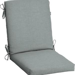 Arden Outdoor Dining Chair Cushion, 20 in x 20 in, Weather-Proof, Rain-Proof, Fade Resistant Patio Cushion for Patio, Dining, or Rocking Chairs 20 x 20, Stone Grey Leala