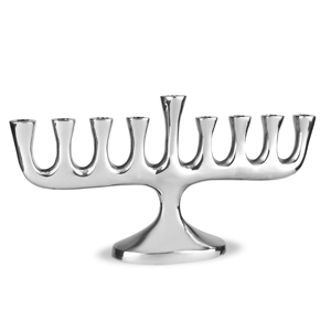 Zion Judaica Traditional Candle and Oil Chanukiah