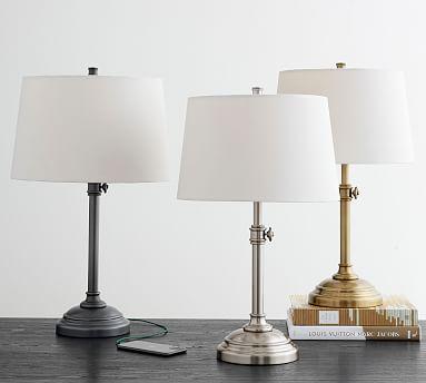 Chelsea Metal Adjustable USB Table Lamp