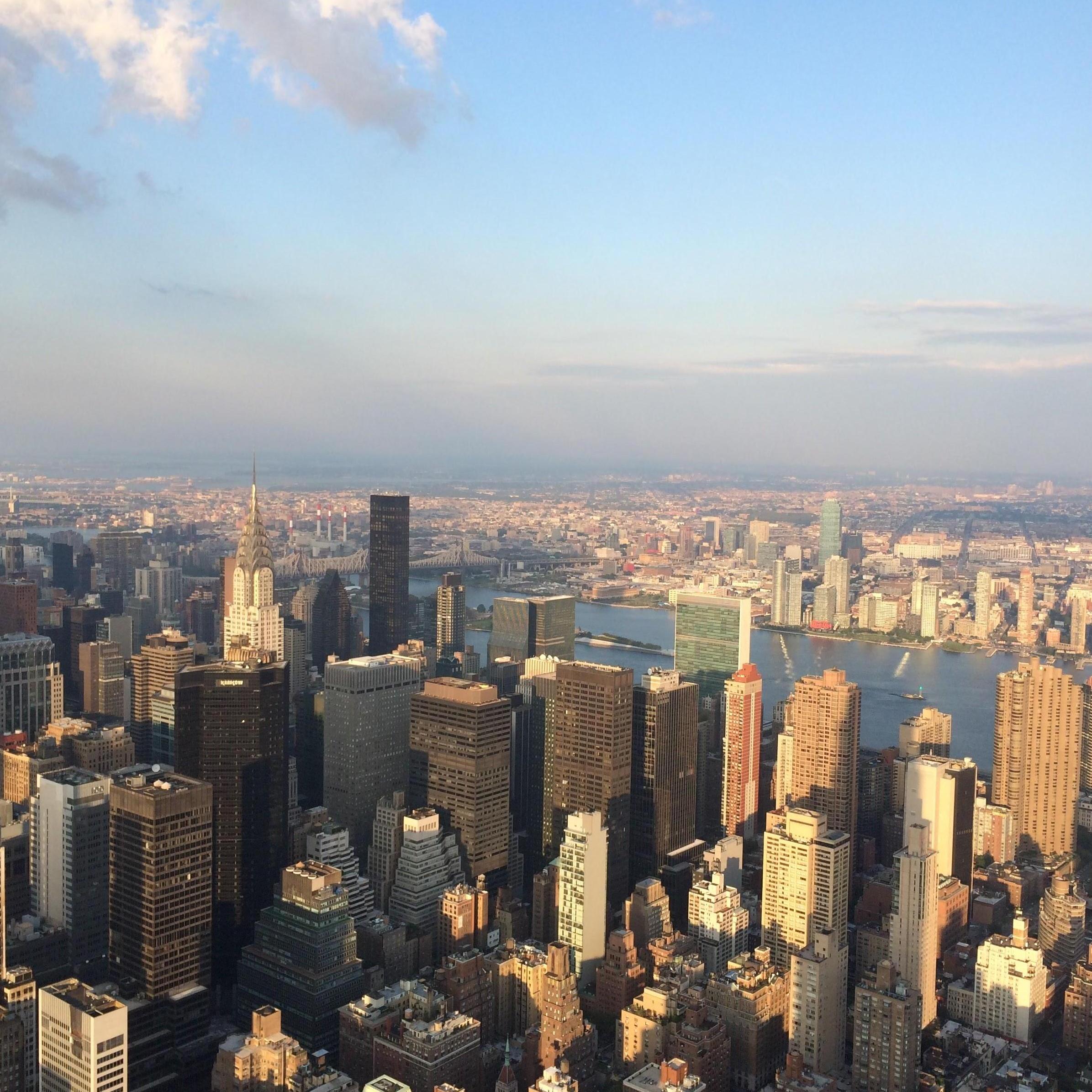 Steve and Michelle spent an evening together on the roof of the empire state building in New York watching the sunset.