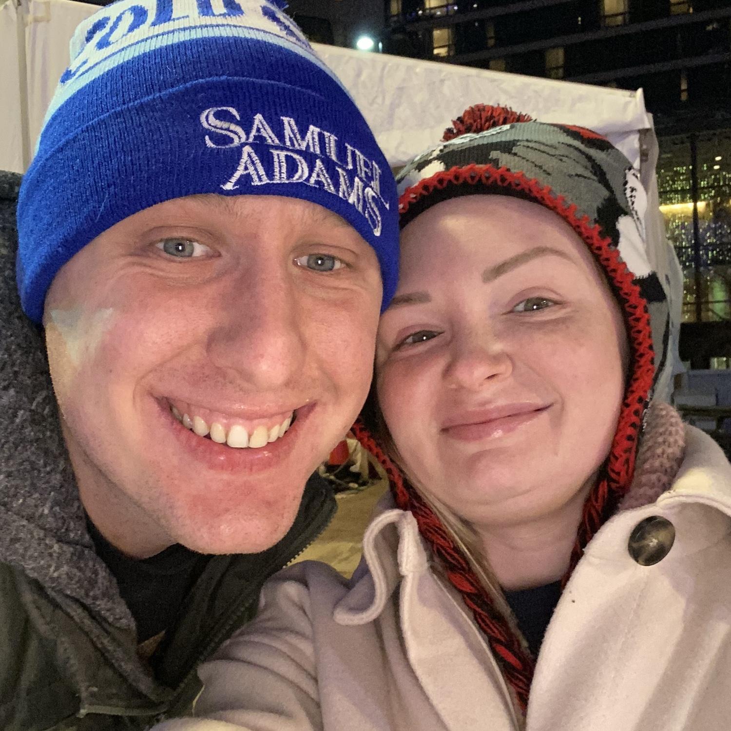 Date night ice skating.
