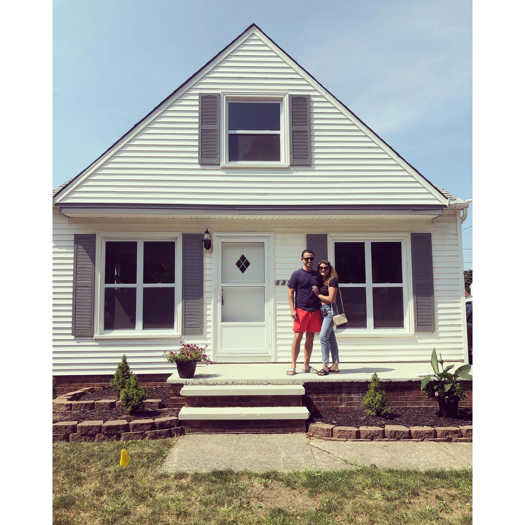 The first home we bought in Cleveland, OH. July 3rd, 2021.