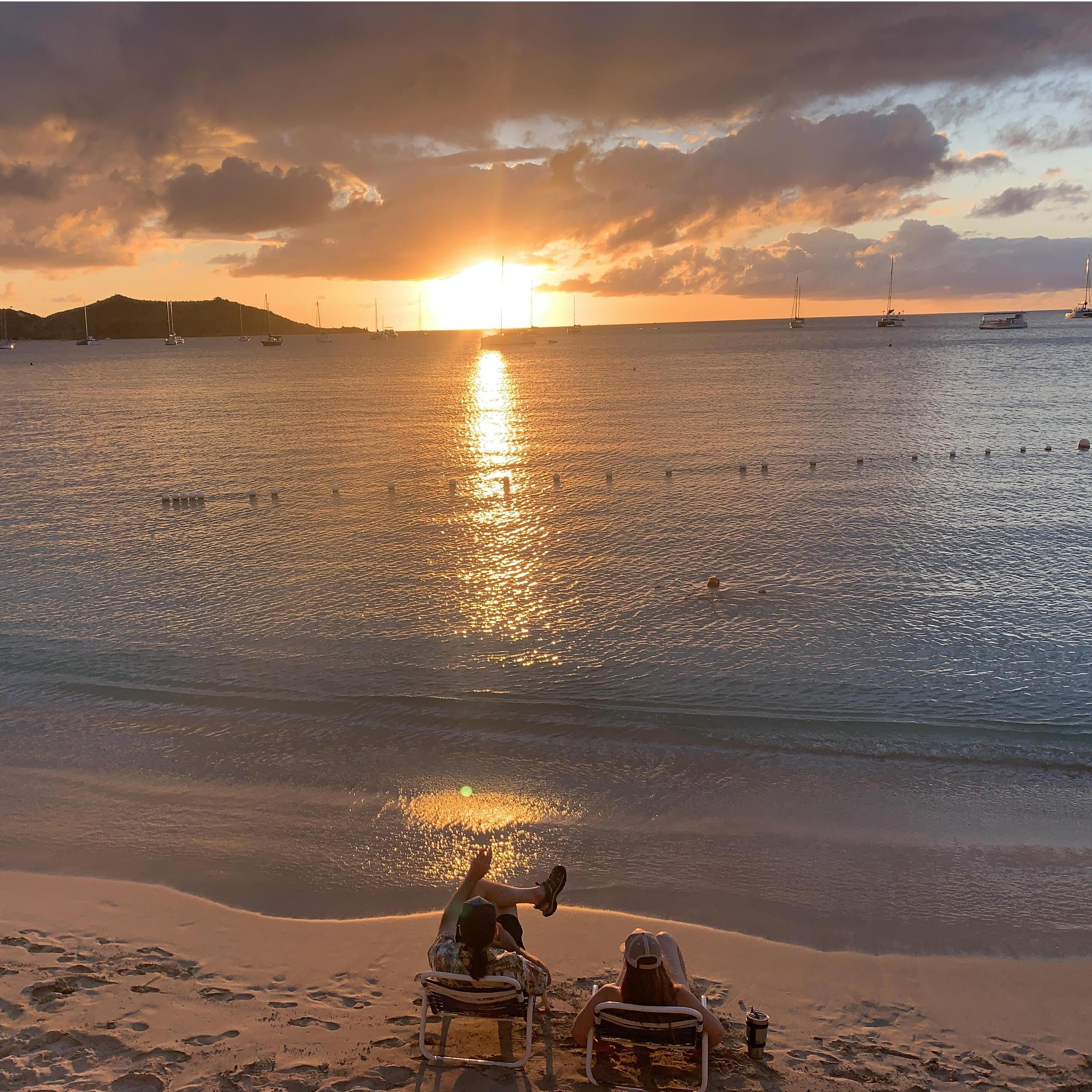 Sunset in St. Martin