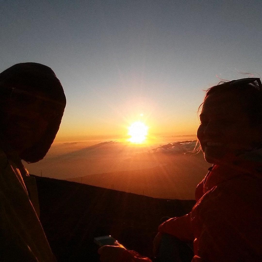 Sunset at the top of Haleakala on Maui Island, HI