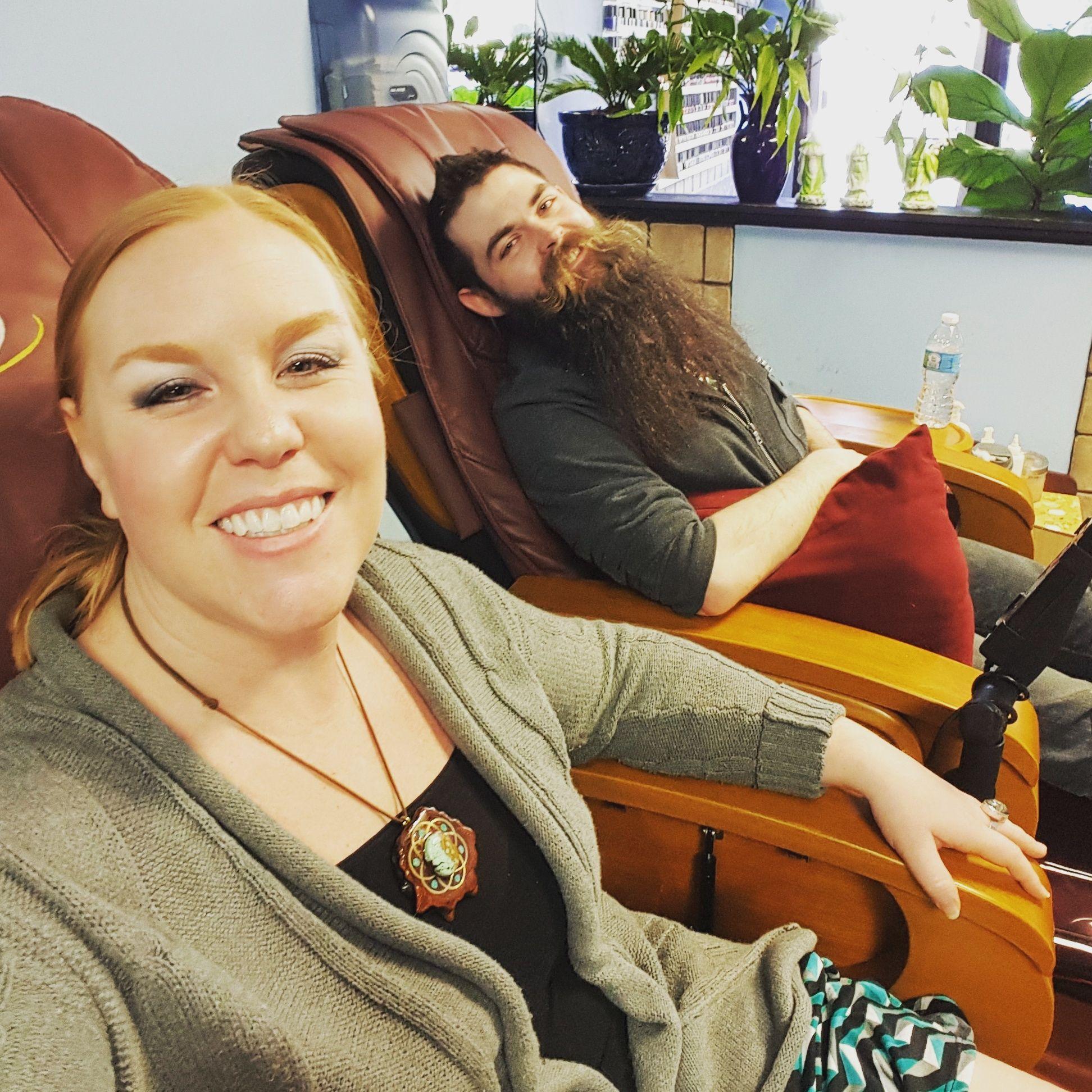 Pampering ourselves with pedis before Alan & Kelly's wedding in Utah. 2015