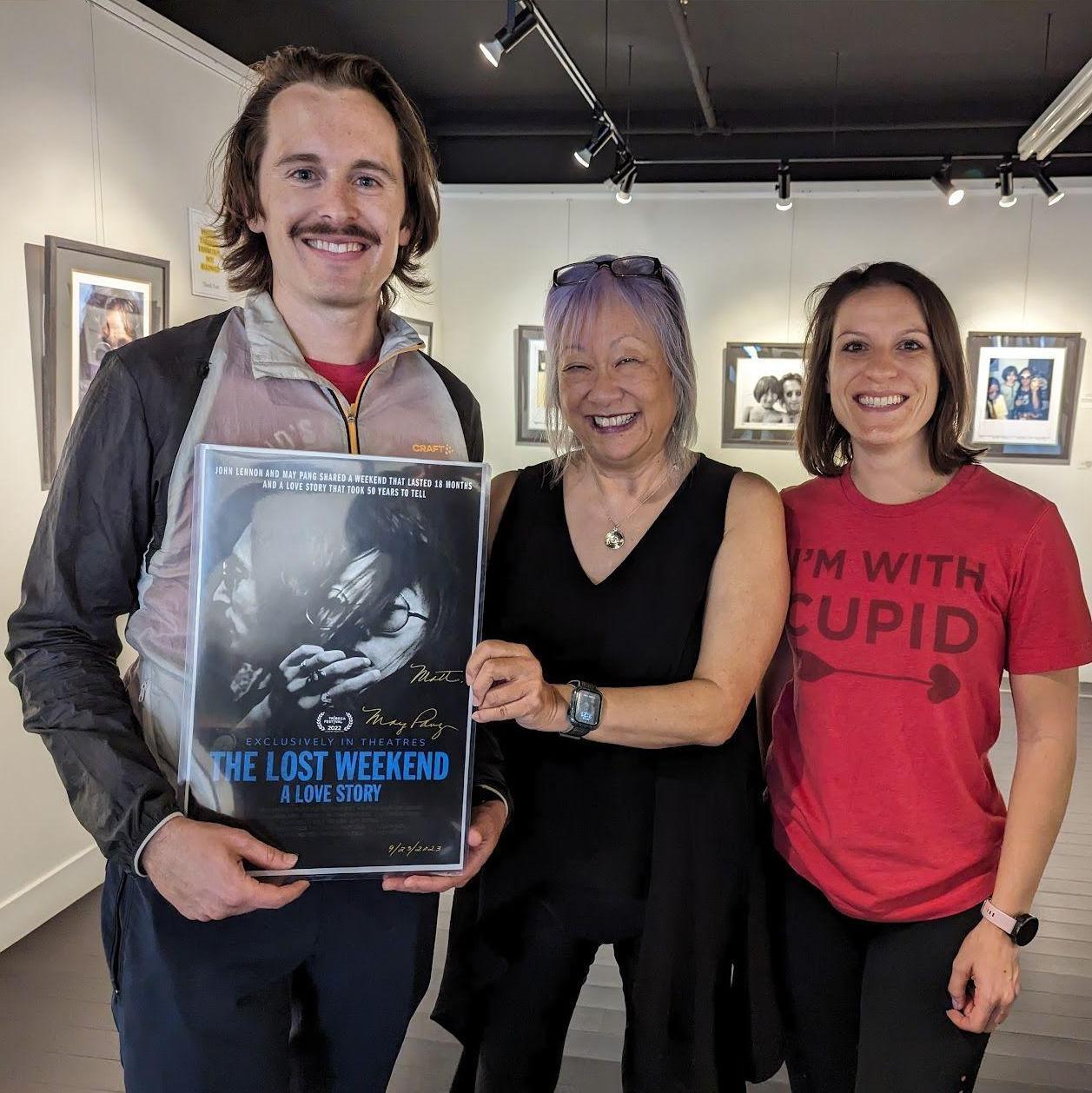 Meeting May Pang at an art gallery just blocks away from our house and wedding venue.