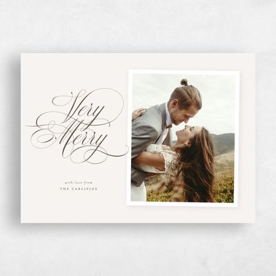 Beige Holiday Card - Fordham